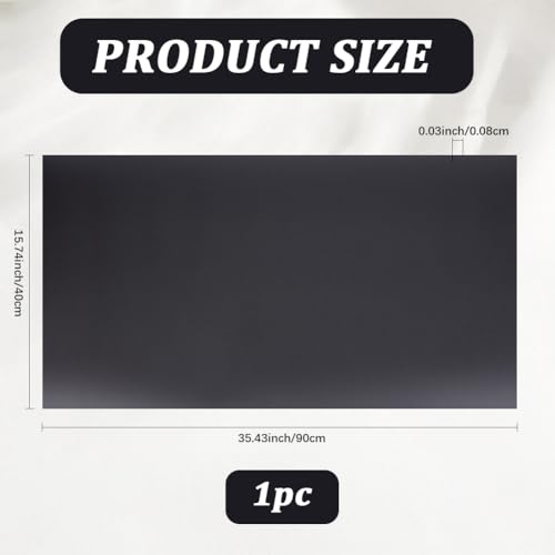 CREATCABIN PVC Photography Backdrop Black Matte Glossy Background Tabletop Backdrops Display Board Seamless Waterproof for Food Jewelry Cosmetics Small Product Props Video Photo Studio 35.4x15.7 Inch - style: Black
