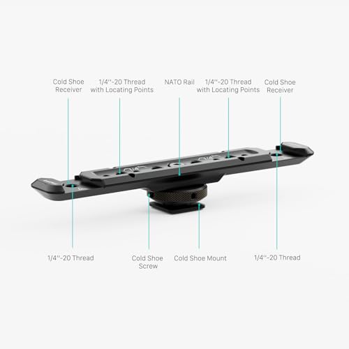 Tilta Cold Shoe Expanded Bracket – Black | Universal | TA-CEB-B