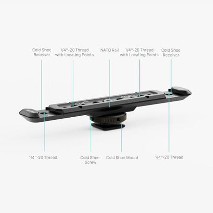 Tilta Cold Shoe Expanded Bracket – Black | Universal | TA-CEB-B