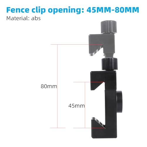 Cell Phone Fence Mount for iPhone, GoPro, Insta360, and Other Action Cameras, Mevo Start for Baseball Softball Tennis Recording, Cameras Net Chain Link Fence Clip Mount Holder