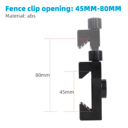 Cell Phone Fence Mount for iPhone, GoPro, Insta360, and Other Action Cameras, Mevo Start for Baseball Softball Tennis Recording, Cameras Net Chain Link Fence Clip Mount Holder
