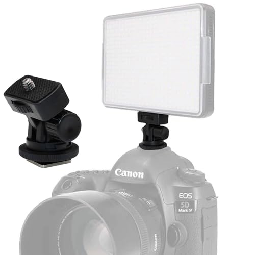 2 pcs Camera hot Shoe Mount Monitor Photography Fill Light Post Conversion Base Cold Shoe Mount Cell Phone Adapter Field Monitor,Video Light, or Microphone