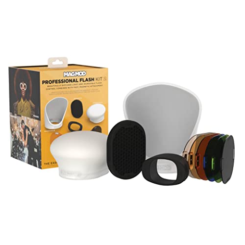 MagMod Professional Flash Kit 2, Photography Lighting Flash Diffuser Set | Magnetic Light Diffuser Attachments, Lightweight MagMod Modifiers, Superior Light Control, Built for Working Photographers