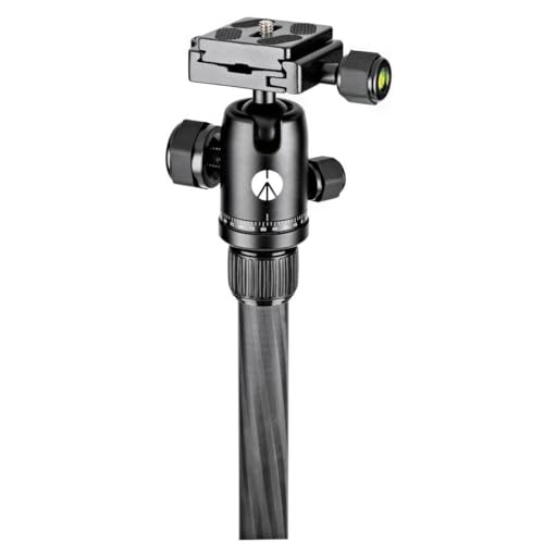 Manfrotto Element Traveller Small Aluminum 5-Section Tripod Kit with Ball Head - color: Carbon Fiber, size: Element Small 56.3"
