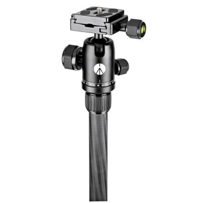 Manfrotto Element Traveller Small Aluminum 5-Section Tripod Kit with Ball Head - color: Carbon Fiber, size: Element Small 56.3"