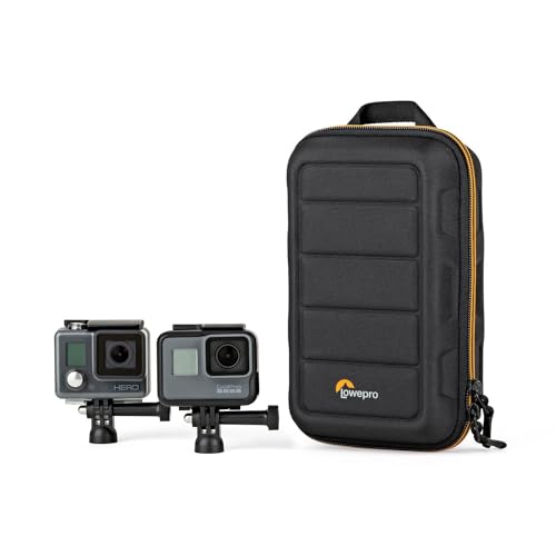 Lowepro Hardside CS 60 Case for Small Drone, Mirrorless Cameras or 2 Action Cameras, 1-2 Lenses, Accessories, 14.00 x 8.51 x 22.71 cm, Black - size: Hardside CS 60