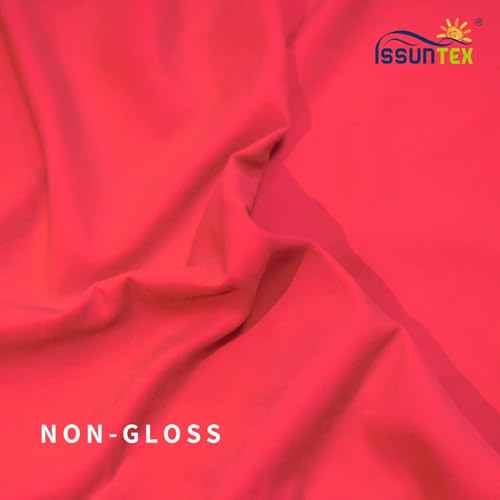 ISSUNTEX 9X15 ft Background Polester Backdrop, Photo Studio, Collapsible High Density Screen for Video Photography and Television-Red - color: Red
