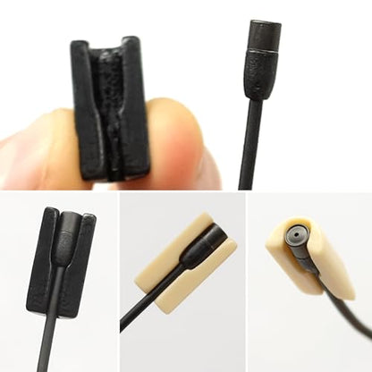 URSA MiniMount. Slim, Low-Profile and Made from Hardened Plastic. Hand-Finished for Smoothness. Includes 5x Hypoallergenic MiniMount Stickies (Black, Sennheiser MKE2) - color: Black, size: Sennheiser MKE2