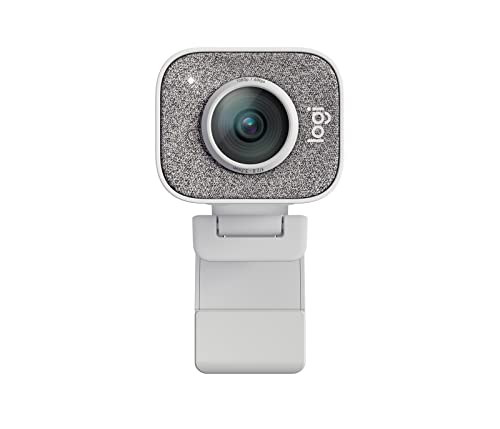 Logitech StreamCam - Webcam for Live Streaming on YouTube and Twitch, Full HD 1080p at 60fps, USB-C Connection, Facial Tracking, Autofocus, Vertical Videos, Light Grey