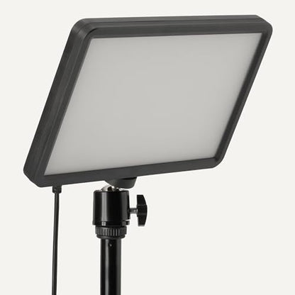 Amazon Basics 2-Pack Dimmable LED Video Light with 62.3-Inch Adjustable Tripod, RGB Modes, 360° Gimbal, USB-Powered, for Streaming, Content Creation