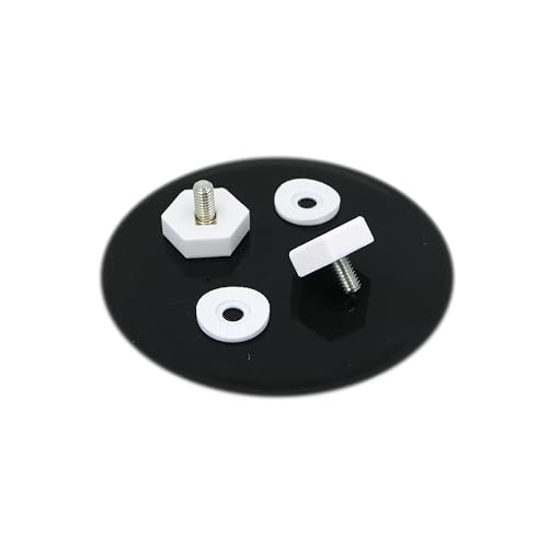 Desk Cookies Thumb Screws for Blue Yeti Microphone Including Washers Mic Mounting Hardware (White) - color: White