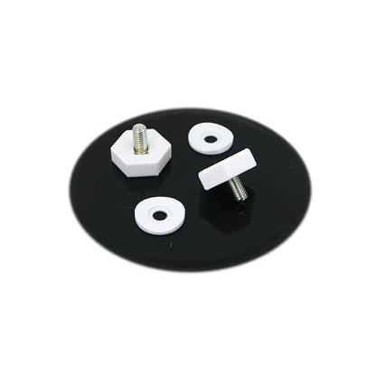 Desk Cookies Thumb Screws for Blue Yeti Microphone Including Washers Mic Mounting Hardware (White) - color: White