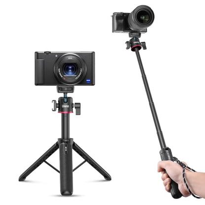 ULANZI MT-73 Extension Pole Tripod, Mini Selfie Stick Tripod Stand Handle Grip for Webcam Canon G7X Mark III Sony ZV-1 RX100 VII A6400 A6600 Cameras Vlogging - color: MT-73 Tripod