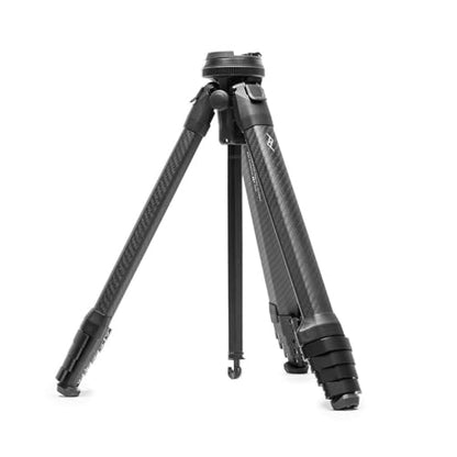 Peak Design Travel Tripod, Carbon Fiber, Compact Design, Quick Setup and Takedown, Pro-Level Stability, Ergonomic Ball Head, Compact and Portable Travel Tripod for Camera and Phone, 20 lb Capacity - color: Carbon Fiber