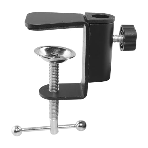Metal Desktop Fixed Cantilever Bracket C-Type Clamp Table Lamp Adjustable Universal Bracket Replacement for Swing Arm Desk Lamp Microphone Stand Lighting Aromatherapy Device Accessories Base