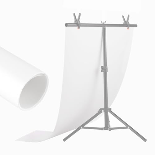 Meking 15.75x26.18 Inch PVC Backdrop, Matte & Reflective White Background Daul-Sided Vinyl Backdrops for Jewelry,Cosmetic,Makeup and Other Small Product Tabletop Photography - color: 15.7x26.1in WHITE