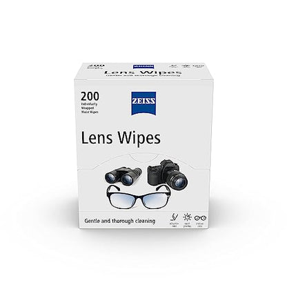 Zeiss Pre-Moistened Lens Cleaning Wipes, 400 count (Pack of 2) - size: 400 Count (Pack of 2)