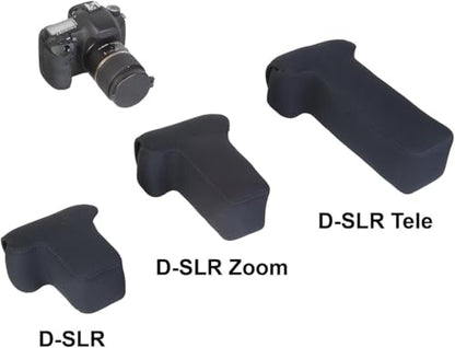 OP/TECH USA Soft Pouch – Compact digital camera case, lightweight accessories pouch, sleek neoprene sleeve for DSLR, perfect for backpacks & travel – durable protection in style | D-SLR| Black - color: Black, style: D-slr