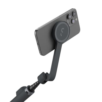 ShiftCam SnapStand Selfie – Magnetic Selfie Stick & Tripod – Compact, Foldable & Extendable with Tilt Head and Magnetic Bluetooth Remote (Midnight, SnapStand Selfie) - color: Midnight, size: SnapStand Selfie