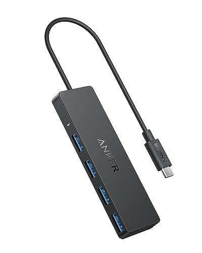 Anker USB C Hub 4 Ports, Multiple USB 3.0 Hub with 5Gbps Data Transfer, Extender for Type C Port Laptop, PC, Desktop and More (0.7 ft USB-C Connector, Charging Not Supported) - size: 0.7 ft, style: USB-C