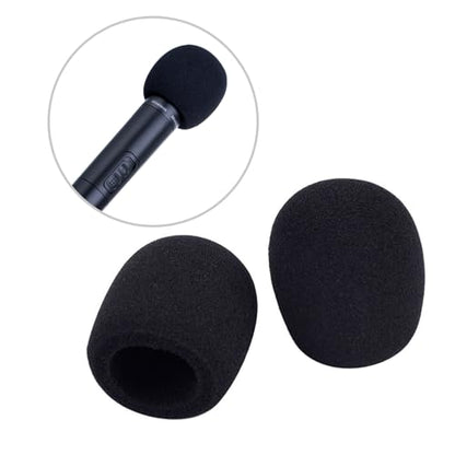Mudder 5 Pack Foam Mic Cover Handheld Microphone Windscreen (5 Pack) | Fits Handheld Mics, Microphone Pop Filter,Microphone Muffler,Foam Microphone Cover, Snug Fit Ball Shape