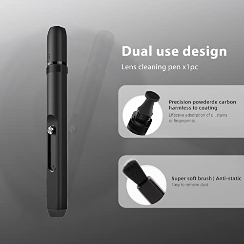 VSGO 11-in-1 Mirrorless Camera Cleaning Kit for Canon,Nikon,Sony,Samsung,Fuji DSLR Cameras, Air Blower Lens Cleaning Pen Microfiber Cloth and Portable Bottle Included (VS-A8E) - size: VS-A8E-for Lens