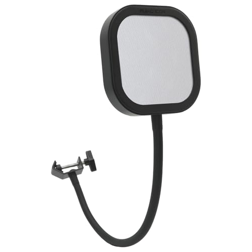 Flex Pro Pop Filter Interchangeable Metal, Mesh, foam Windscreen Microphone Shield, Aluminum Frame, Music Studio Recording, Heavy Duty Flexible 360° Gooseneck (Metal Pop Filter) - color: Metal Pop Filter