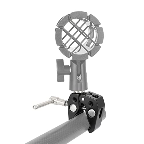 CAMVATE Super Crab Clamp with 5/8"-27 Thread Adapter for Microphones/2PCS