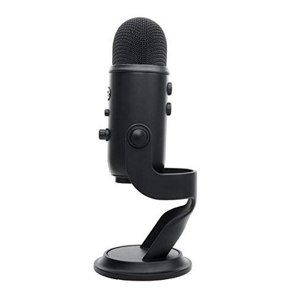 Blue Yeti USB Microphone, Blackout, with Knox Pop Filter (2 Items) | Blue Yeti USB Mic, Tri-Capsule, 4 Patterns, Gain and Mute, 3.5mm Zero-Latency Monitoring, Knox Pop Filter Included