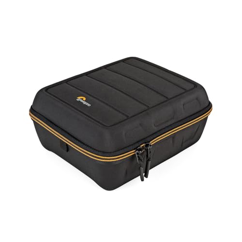 Lowepro Hardside CS 80 Case for Small Drone, Mirrorless Cameras, Larger Over-Ear Headphones, 22 x 10.2 x 24.5 cm, Black - size: Hardside CS 80