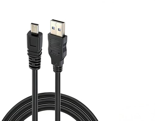 Replacement USB camera charging cable transmission sync data cable，compatible with Nikon Coolpix A300, A10, A100, UC-e16, UC-E23, L31, L32, Nikon SLR cameras D750, D7200,D3300, D300 (black 3.3FT)