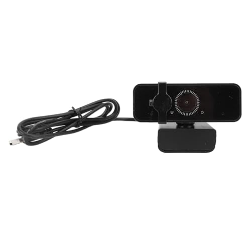 VBESTLIFE HD Webcam with Built in Noise Canceling Microphone and Rotatable Design, 1080P Video and 120° Wide Angle Camera, Cover, for Desktop PC or Laptop