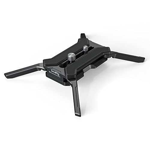 SMALLRIG Quick Release Plate for Arca-Type, Max. Load 44.1lb (20kg), Foldable Quadruped Support for Camera Lenses Within 5.9inch (15cm), Anti-Twist and Non-Slip Design - 3913