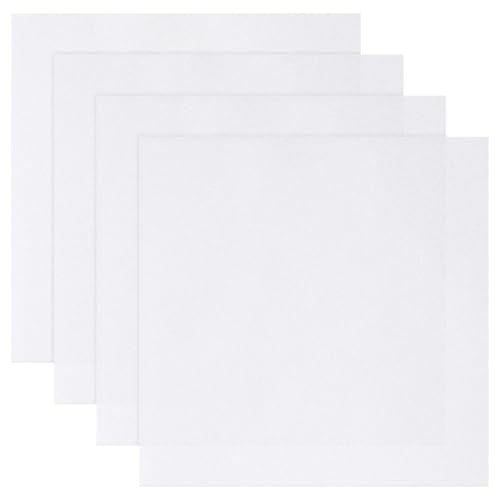 4 Pcs LED Light Diffuser, 11.8x11.8x0.039In PC Light Board Diffusion Cover Sheet, LED Dimming Film Anti-Glare for Soften Ceiling Light, LED Downlight, Spotlight LED Panel, Track Light
