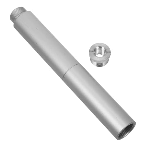 HEMOTON Microphone Extension Rod Kit 5/8" to 3/8" Aluminum Alloy Mic Stand Extension Tubes for Live Streaming and Desk Mic Stands, 3pcs Set Including Tf10130-b and Tf10099