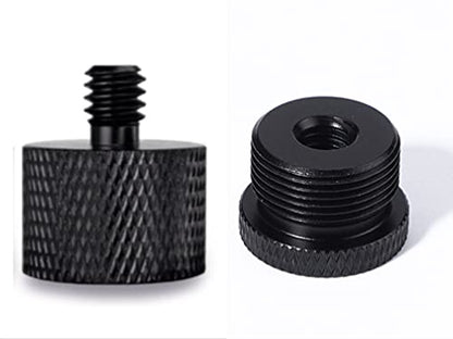 Donuts Mic Stand Adapter 5/8 to 1/4 and 1/4 to 5/8 Screw Thread Adapter Microphone to Tripod Adapter