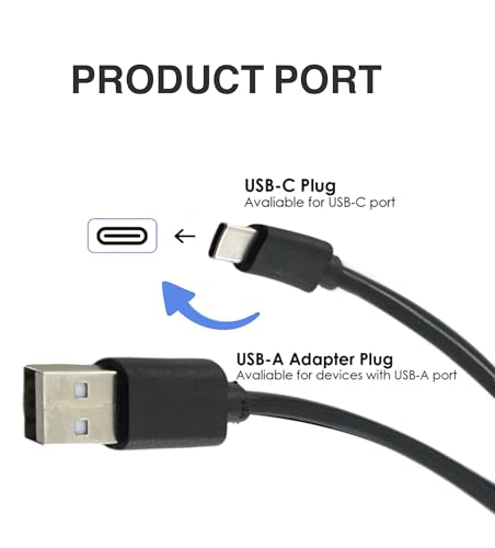 Replacement USB C Charging Cable Compatible with Gopro Hero 13/Hero 12/11/10/9/8/7/6/5,Hero Session Charging and Data Synchronization Cable (3.3FT)