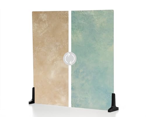 V-FLAT WORLD Duo Board Product Photography Backdrops - 2-Sided Background for Photograph, Realistic Item & Food Photography Background - Includes 2 Legs & Mat - 24" x 24", Miami Sky/Sahara Sand - color: Sahara Sand/Miami Sky, size: 24 x 24 inches