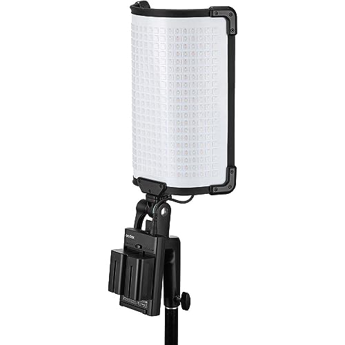 Godox FH50Bi Ultra-Thin Flexible Handheld LED Soft Video Light Panel, 2800~6500K CRI97+, APP Control, with AD-E2 Flash Holder Metal Bracket, Carry Bag for YouTube Studio Photography and Video Shooting - color: FH50Bi(2800~6500K)