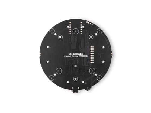 reSpeaker XVF3800 USB Microphone Array, 4-Mic AI Voice Capture with Noise Cancellation & 360° Far-Field Pickup, Plug & Play for Raspberry Pi, Jetson & Voice Assistants