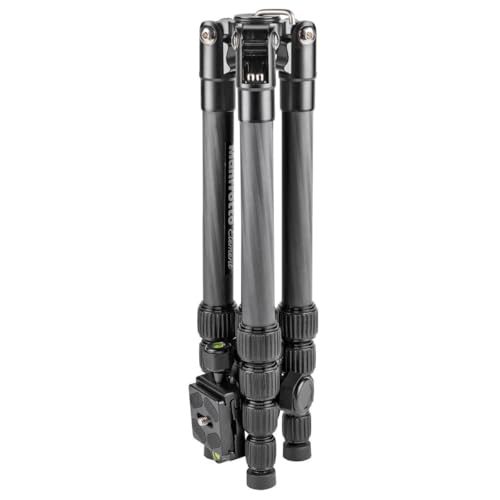 Manfrotto Element Traveller Small Aluminum 5-Section Tripod Kit with Ball Head - color: Carbon Fiber, size: Element Small 56.3"