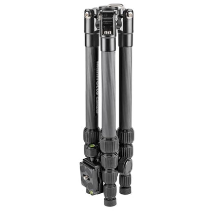 Manfrotto Element Traveller Small Aluminum 5-Section Tripod Kit with Ball Head - color: Carbon Fiber, size: Element Small 56.3"