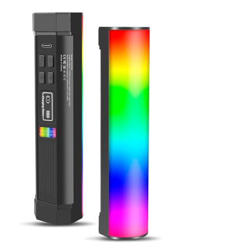 6.7" RGB Video Light Wand, Magnetic Handheld Tube Light Stick 2500K-9000K CCT & 20 Scene Modes with 2000mAh Battery, 95+ CRI, 120° Beam Angle for Photography YouTube TikTok Vlog - size: 6.7 inch
