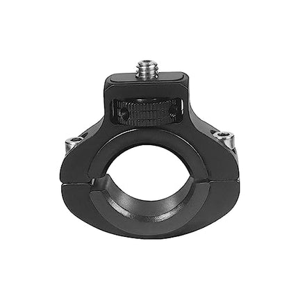 Motorcycle Handlebar Clip Holder 1/4 Screw Bicycle Bike Seatpost Clamp Compatible with Gopro 13 ONE Action Camera Accessories (Black Clip) - color: Black Clip
