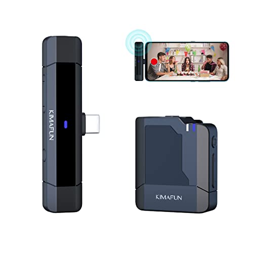 KIMAFUN Wireless Lavalier Microphone for Android USB Type C Port, KM-G50-3 - size: TypeC-1Tx1Rx