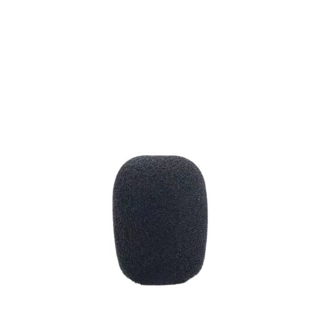 Foam Cover Windscreen Replacement for Countryman E6, B6, H6, B2, H2 and Other Headset Lapel Microphones 10 Pack(Black) - color: Black