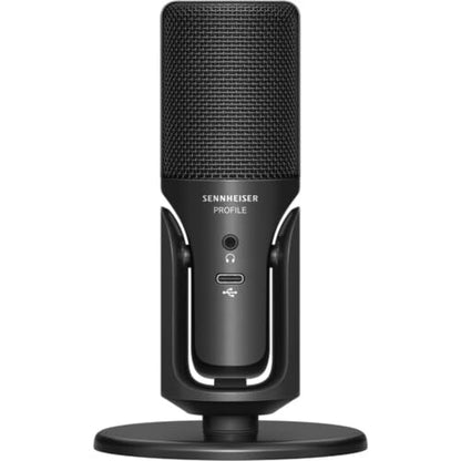 Sennheiser Profile USB Condenser Microphone Streaming Set with Boom Arm Bundled with Wind Screen Pop Filter + Cleaning Cloth (3 Items)