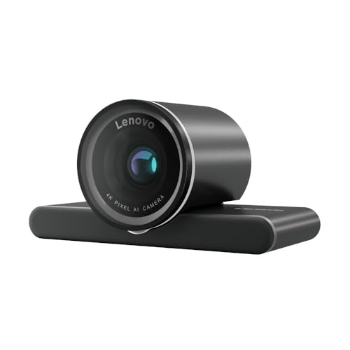 Lenovo QHD Webcam, AI Noise Cancellation and Enhanced Image Quality, 2K Resolution, 2X Digital Zoom, Physical Privacy Shutter, Directional Microphone, Teams Certified, Black - style: QHD