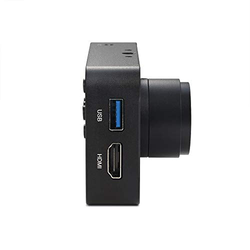 MOKOSE 12MP HDMI Camera 1080P USB HD Streaming Webcam, Recording 4K@30FPS Industry C/CS-Mount Camera with 3.2mm No Distortion Manual Lens