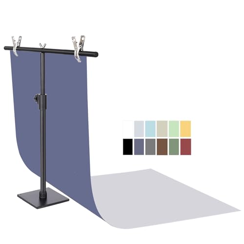 Yoocheese Photo Backdrop for Product Photography, 22x34 in Small Product Background with Tabletop T-Shape Stand, 6Pcs/12 Colors for Flat Lay, Food, Jewelry, Cosmetics Photography - color: Dark 6pcs/12color